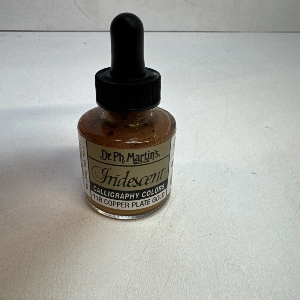 Iridescent Calligraphy Ink, Copper Plate Gold, 11R Bottle
